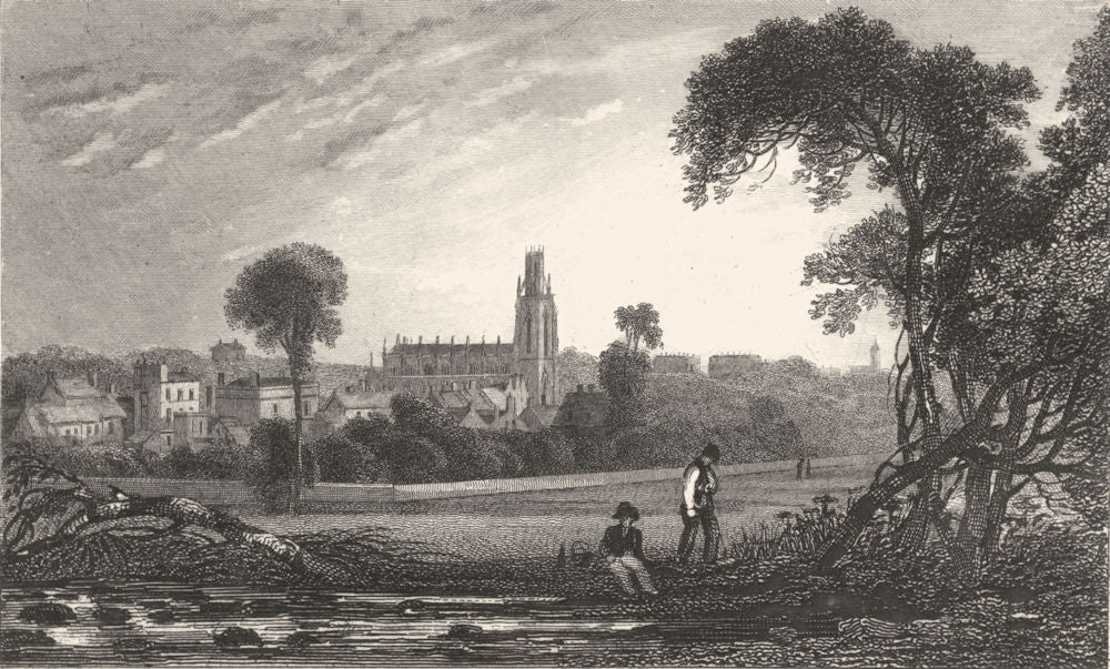 KENT. St. George's Church, Ramsgate. fields. Lawrence. Allen 1833 old print